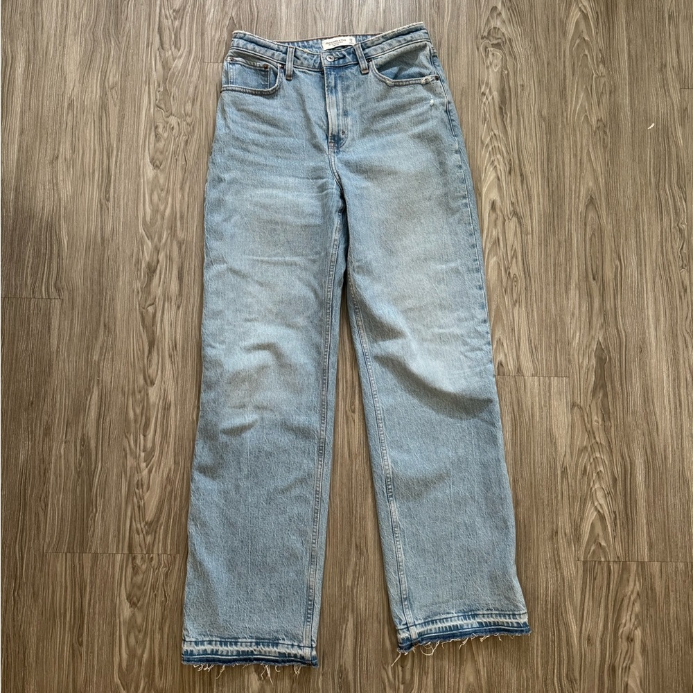 Abercrombie the 90’s high rise relaxed jean - long